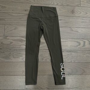 Soulcycle Lululemon Align Leggings - Olive Green - Size 6